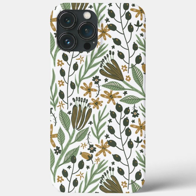 Dreamy Floral Pattern Case-Mate iPhone Case (Back)