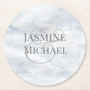 Dreamy Floral Personalised Paper Coaster