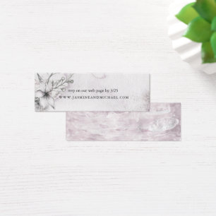 Dreamy Floral Wedding Website Card