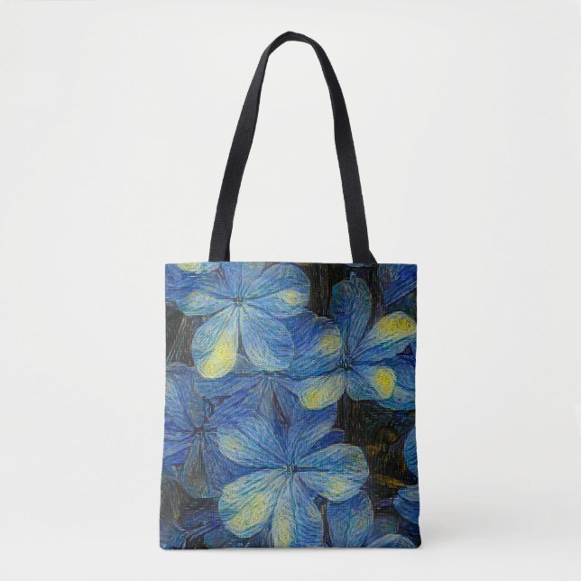 Dreamy flowers in Vincent Van Gogh art style. Arti Tote Bag (Front)