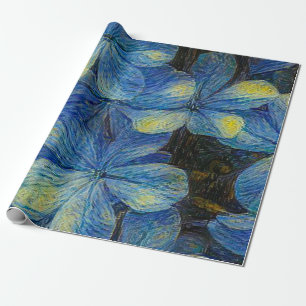 Dreamy flowers in Vincent Van Gogh art style. Arti Wrapping Paper