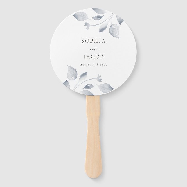 Dreamy Foliage Hand Fan (Front)