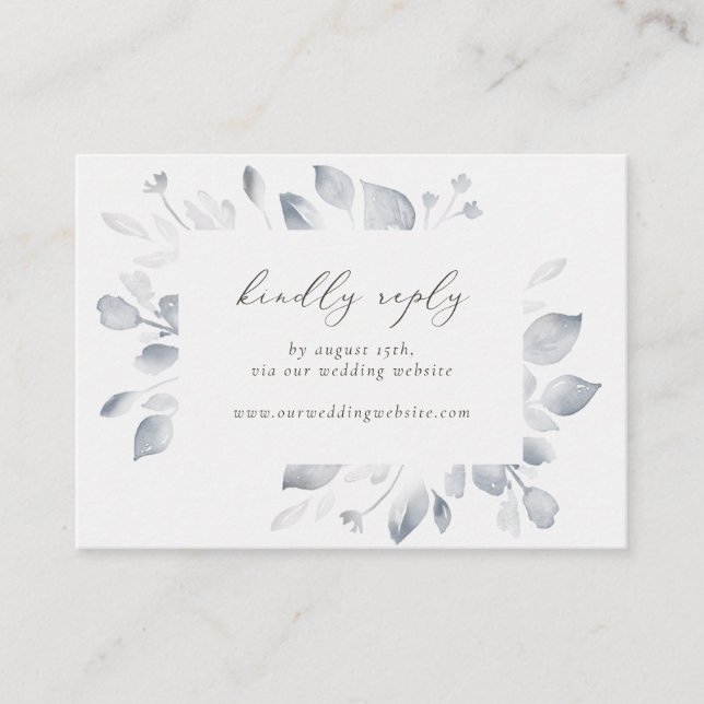 Dreamy Foliage RSVP by website insert (Front)