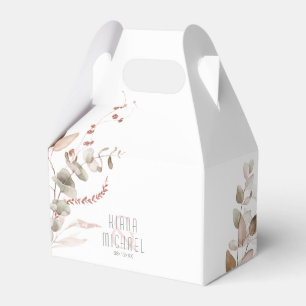 Dreamy Foliage Wedding Blush Pink V2 ID817  Favour Box