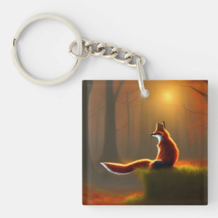 Dreamy Fox Key Ring