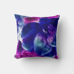 Dreamy Fractal Abstract Floral Cushion