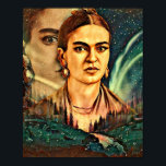 Dreamy Frida Kahlo Surreal Outdoor Woods Scene Poster<br><div class="desc">This fun colourful Frida Kahlo Surreal outdoor design is for the music lover in your life. Looking great on t-shirts, wrapping paper, mugs, posters, buttons, keychains, and more. Perfect for all art lovers, It can also be given as a Birthday or Christmas gift to your best friend, relative, boyfriend, or...</div>