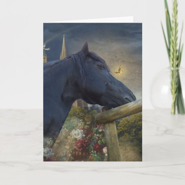 Dreamy Friesian - Greeting Card (Front)