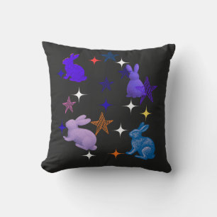 Dreamy Galaxy Bunnies Cushion