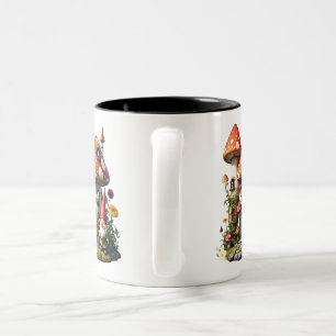"Dreamy Garden Scene" Two-Tone Coffee Mug