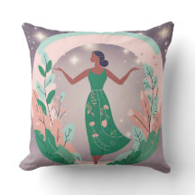 Dreamy Garden Square Pillow