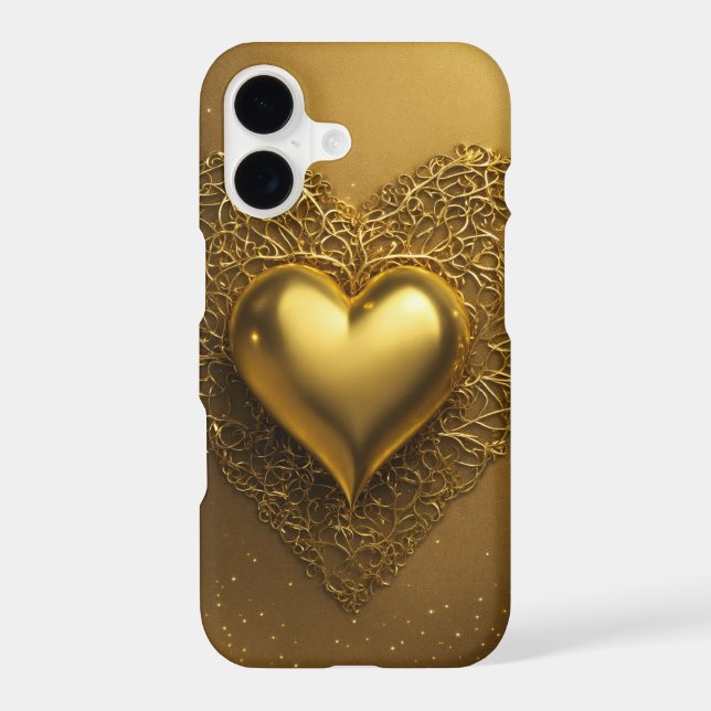 Dreamy Golden Heart Samsung Mobile Case (Back)