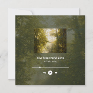 Dreamy golden park art photo Music Player card