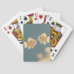 Dreamy Goldfish Duo Playing Cards