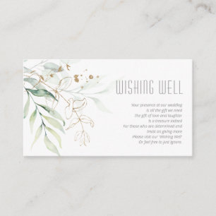 Dreamy Greenery Wishing Well V2 Green/Blue ID817 Enclosure Card