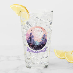 Dreamy Halloween Night – Pastel Purple Moon Glass