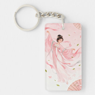 Dreamy Hanfu Girl Keychain