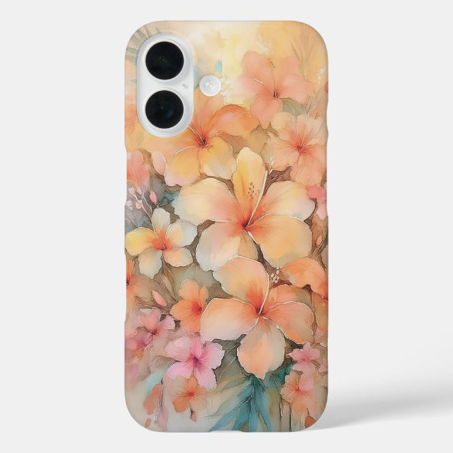 Dreamy Hawaiian Hibiscus Case-Mate iPhone Case (Back)