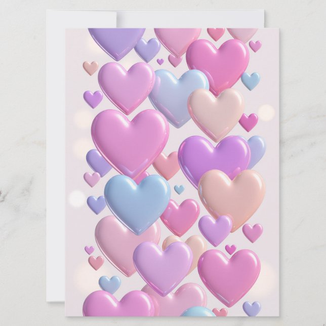 Dreamy Hearts Card (Front)