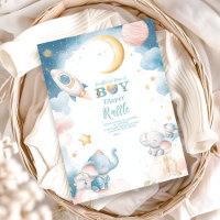 Dreamy Houston We Have A Boy Diapper Raffle