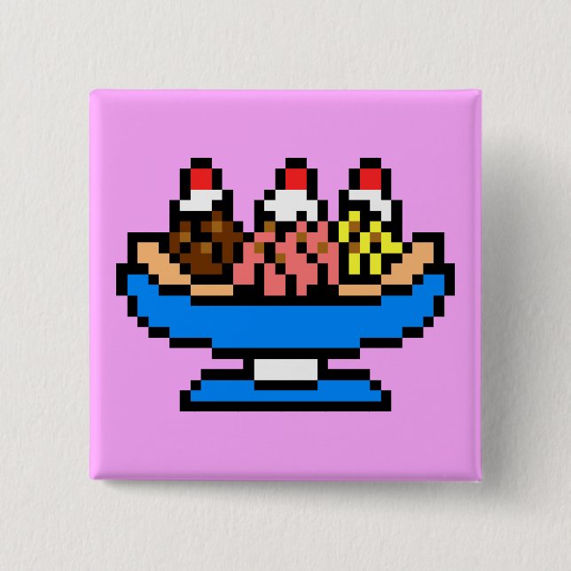 Dreamy Ice Cream 15 Cm Square Badge (Front)