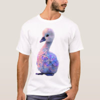 Dreamy Iridescent Pastel Cygnet Illustration Men
