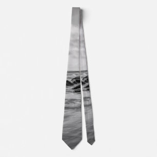 Dreamy Jettie Grayscale Neck Tie