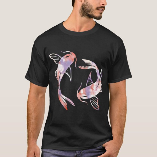 Dreamy Koi fishes T-Shirt (Front)