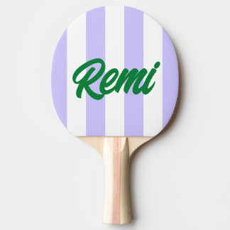 Dreamy Lavender and Emerald Ping Pong Paddle