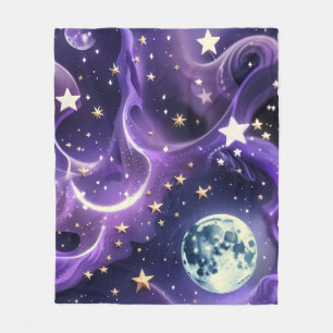 Dreamy Lavender Celestial Moon Blanket – Luxury Se