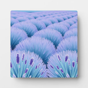 Dreamy Lavender Fields Aesthetic Purple Blue Plaque