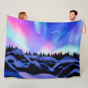 Dreamy Lights Fleece Blanket
