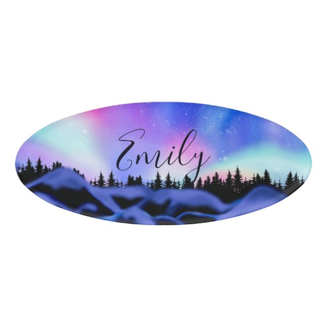 Dreamy Lights Name Tag (Front)