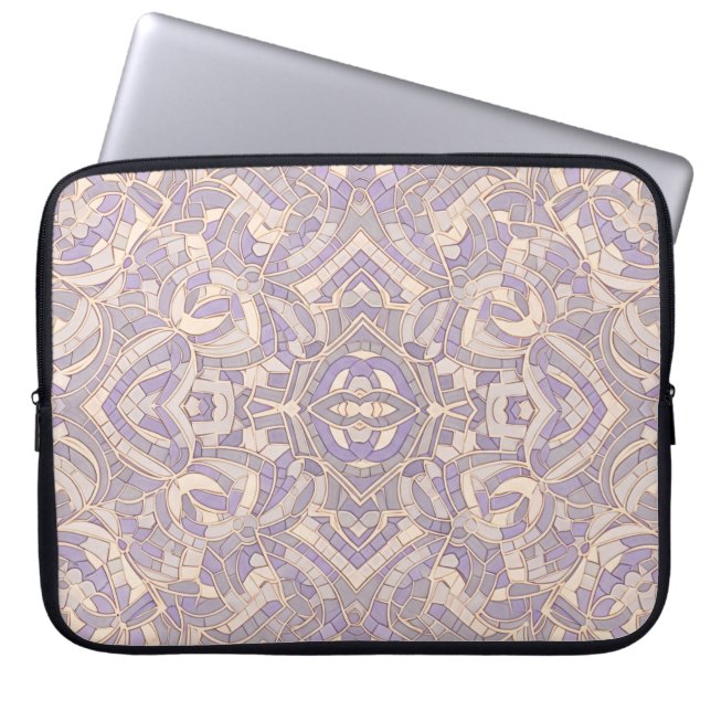dreamy lilac laptop sleeve (Front)