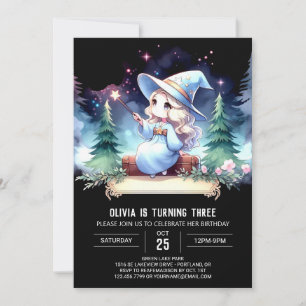 Dreamy Magic Wizard Birthday Invitation