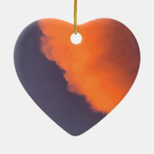 Dreamy, magical clouds  in dreamy, magical colours ceramic tree decoration