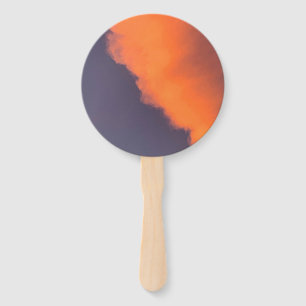 Dreamy, magical clouds in dreamy, magical colours hand fan