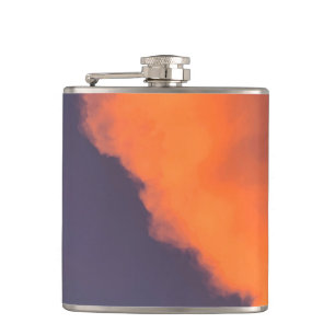 Dreamy, magical clouds in dreamy, magical colours hip flask