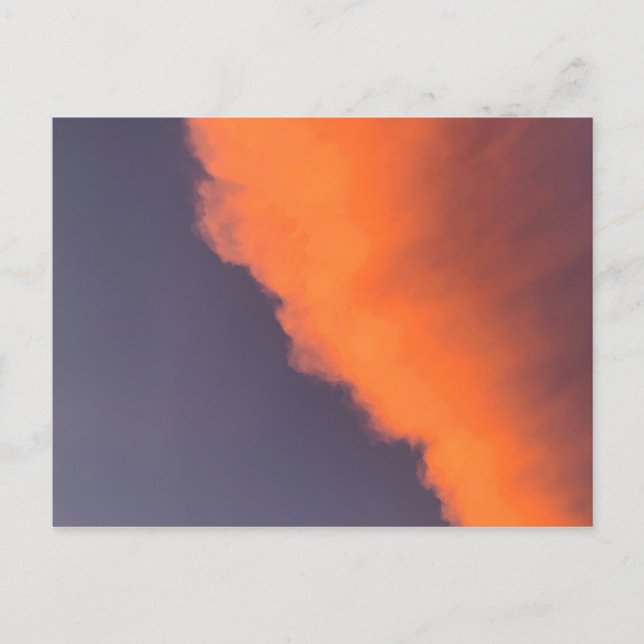 Dreamy, magical clouds  in dreamy, magical colours postcard (Front)