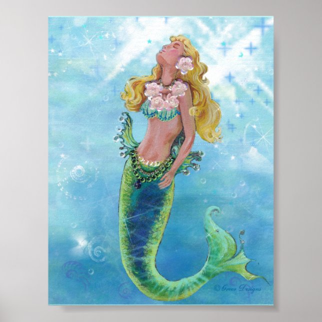 Dreamy Mermaid Poster (Front)