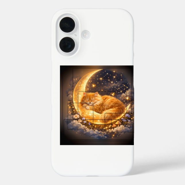 Dreamy Moon Cat iPhone/iPad Case (Back)