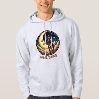 Dreamy Moon & Dog Climbing Ladder Hoodie