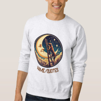 Dreamy Moon & Dog Climbing Ladder Sweatshirt