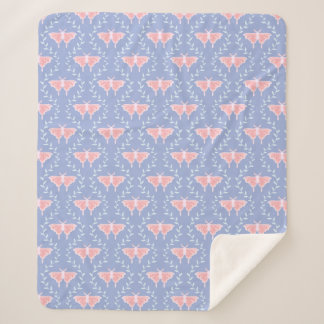 Dreamy Moths & Vines – Whimsical Moths Sherpa Blanket