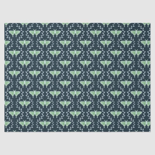 Dreamy Moths & Vines – Whimsical  Tissue Paper (Front)
