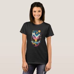 Dreamy Mountain Adventure - Nature Art T-Shirt