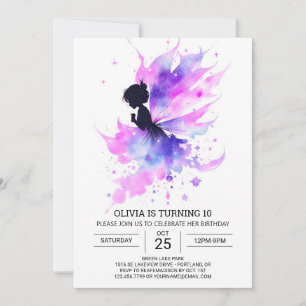 Dreamy Mythical Fairy Birthday Invitation