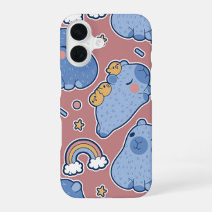 Dreamy Nap Squad Capybara iPhone 16 Case