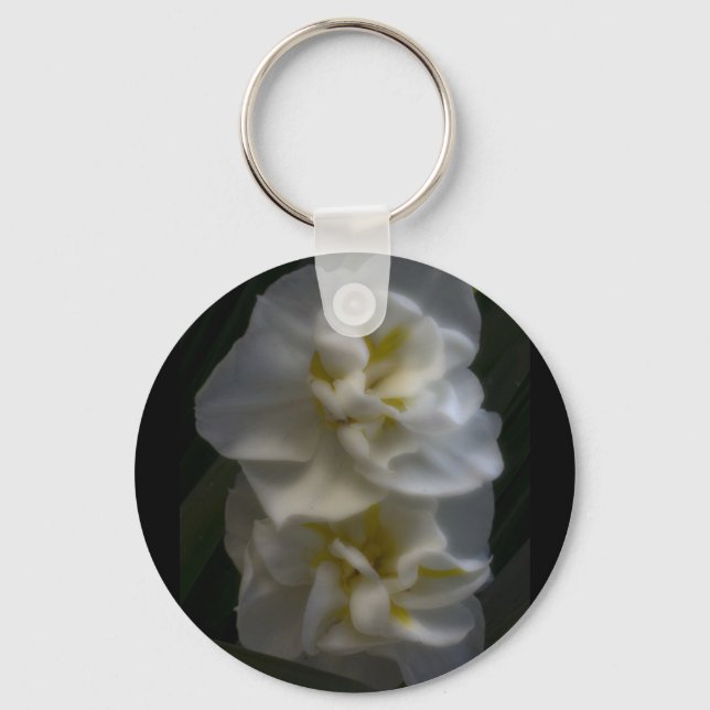 Dreamy Narcissus Daffodils Key Ring (Front)