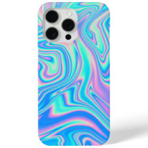 Dreamy Neon Swirls iPhone 15 Pro Case